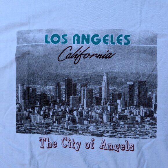 Vintage Delta Pro Weight Los Angeles California City of Angels T-Shirt XL - Picture 3 of 6